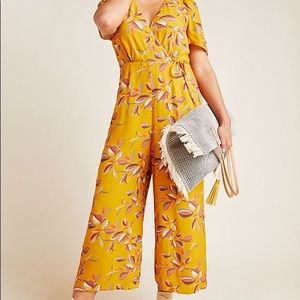 Anthropologie floral jumpsuit XL